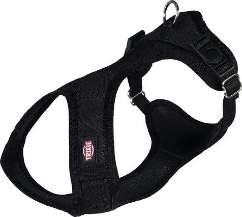 Trixie Comfort Soft Touren-Geschirr, XXS-XS, schwarz