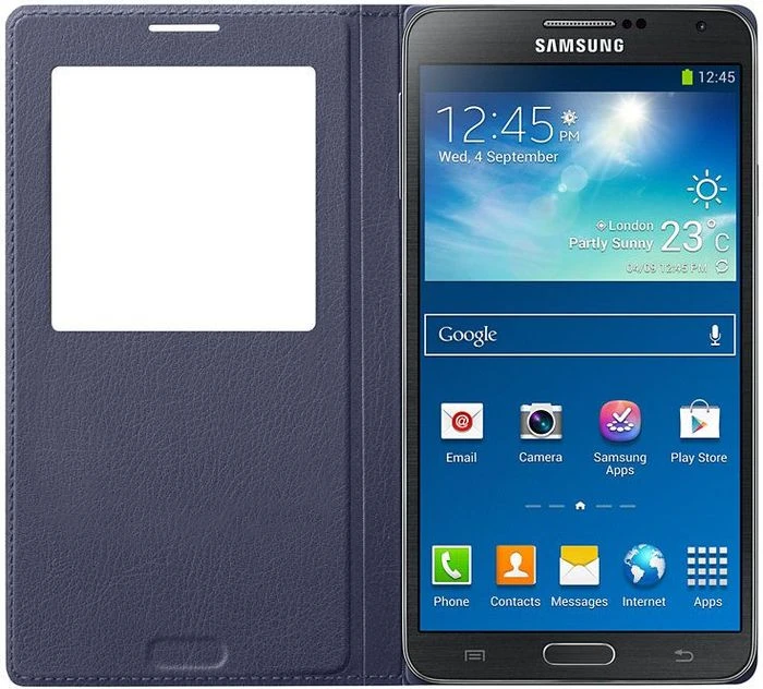 Samsung S-View Cover für Galaxy Note 3 blau