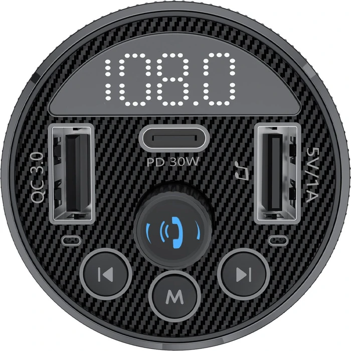 XLayer Kfz-Ladegerät 30W mit FM-Transmitter schwarz