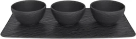 Villeroy & Boch Manufacture Rock Dipschälchen-Set, 4-tlg.