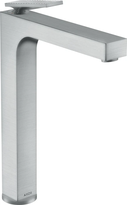 Hansgrohe Axor Citterio 280 Waschbeckenarmatur mit Hebelgriff und Rautenschliff brushed chrome