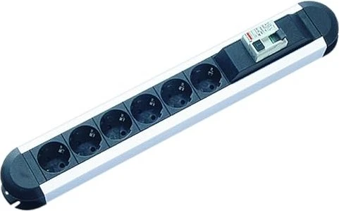 Bachmann Primo mit FI-Schalter, 6-fach, 1.7m