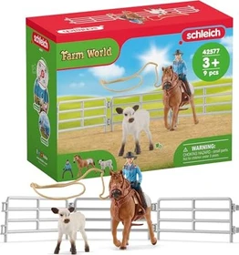 Schleich Farm World - Team Roping mit Cowgirl
