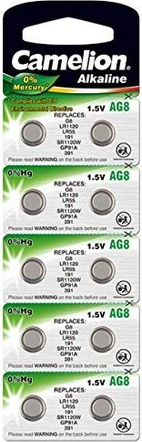 Camelion Alkaline AG8 (LR55/LR1120), 10er-Pack