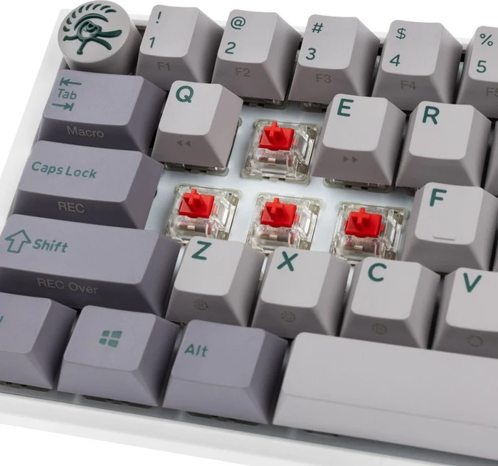 Ducky One 3 SF, Mist Grey, PBT, LEDs RGB, MX RGB RED, USB, US