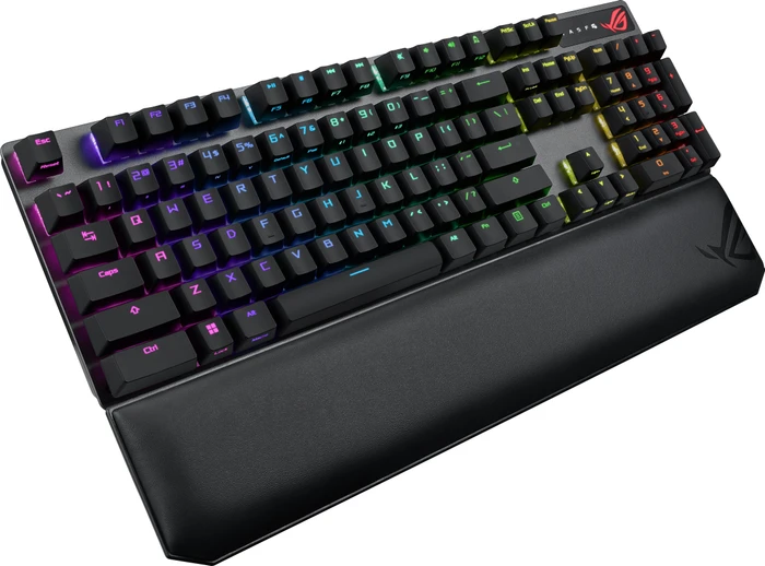 ASUS ROG Strix Scope NX Wireless Deluxe, PBT, schwarz/grau, ROG NX RED, USB/Bluetooth, DE