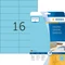 Herma Etiketten, 105x37mm, ablösbar, hellblau, 20 Blatt (320 Etiketten) Vorschaubild