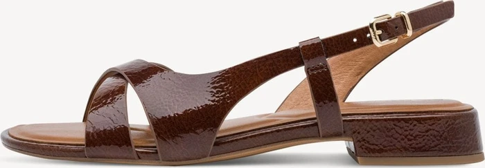Tamaris Sandale cognac patent (Damen)