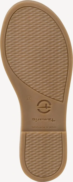 Tamaris Lederpantolette Blockabsatz gold (Damen)