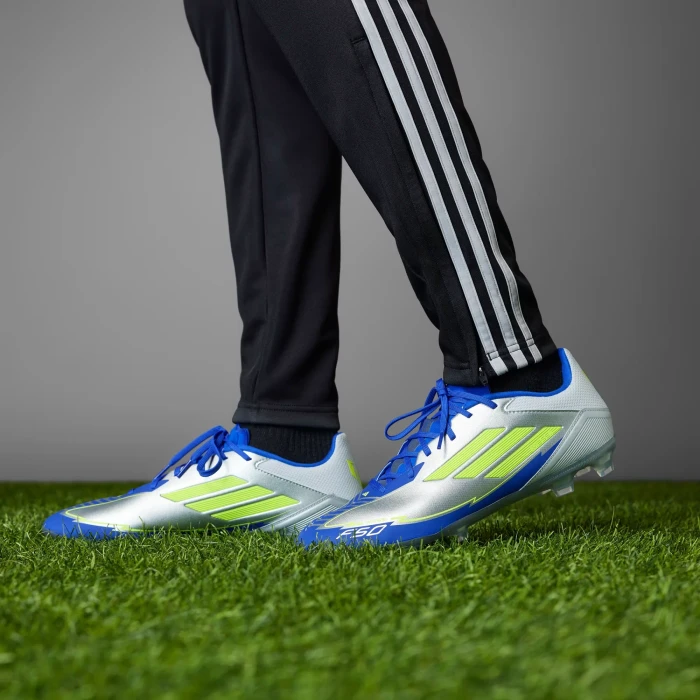 adidas F50 League Messi FG/MG silver metallic/solar yellow/lucid blue