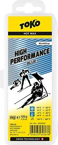 Toko High Performance Hot Gleitwax 120g Wachs blau