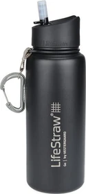 LifeStraw Go Stainless Steel Wasserfilter Trinkflasche 710ml schwarz