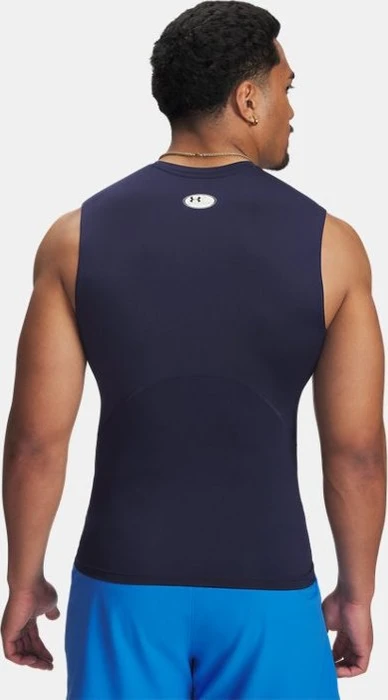 Under Armour HeatGear Armour Funktionsshirt ärmellos midnight navy/white (Herren)