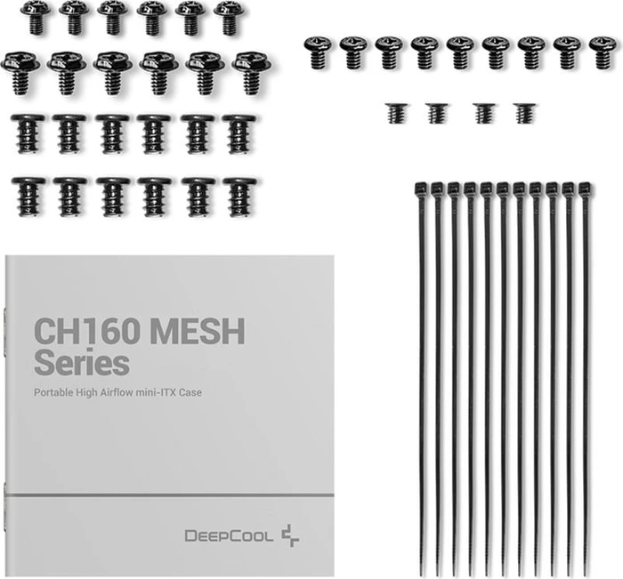 DeepCool CH160 MESH, schwarz, Mini-ITX