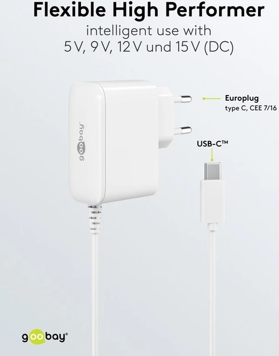 goobay Netzteil für Raspberry Pi 5, 27W, weiß