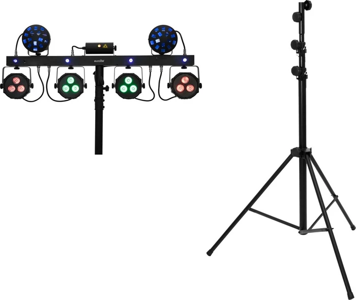 Eurolite LED KLS Laser Bar Next FX-Lichtset + STV-60-WOT EU Stahlstativ