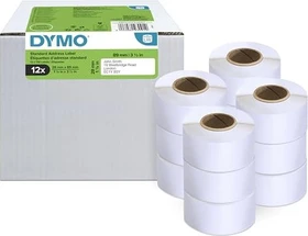 Dymo Etiketten LabelWriter 99010, 89x28mm, weiß, 12er-Pack (1560 Etiketten)