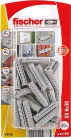 fischer SX 6x30 K NV Spreizdübel, 6x30mm, 30 Stück
