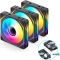 Jonsbo ZL-120B, schwarz, 120mm, 3er-Pack Vorschaubild