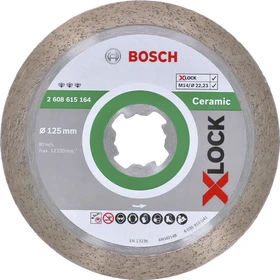 Bosch Professional X-LOCK Best for Ceramic Diamanttrennscheibe, 125x1.6x22.23mm, 1 Stück