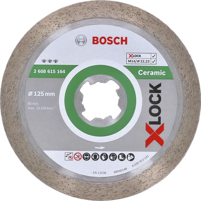 Bosch Professional X-LOCK Best for Ceramic Diamanttrennscheibe, 125x1.6x22.23mm, 1 Stück