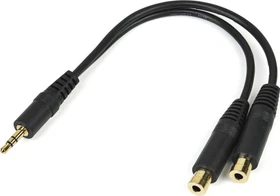 StarTech 3.5mm/2x 3.5mm Klinke Adapterkabel Splitter, 0.15m (MUY1MFF)