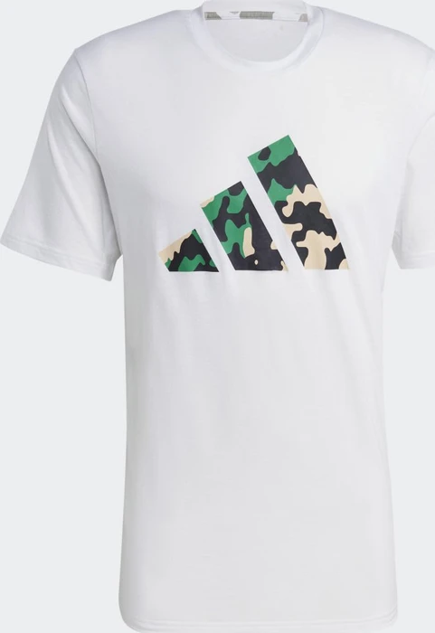 adidas Train Essentials Seasonal Logo Training Funktionsshirt kurzarm weiß (Herren)