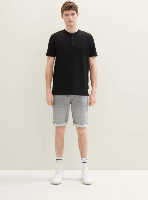 Tom Tailor Josh Jeansshorts Jeans used light stone grey denim (Herren)