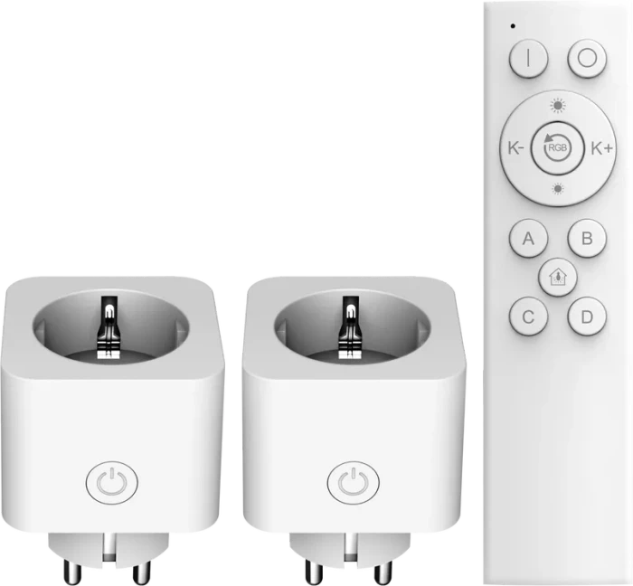 Trust Smart-WLAN-Steckdosenset mit Energieüberwachung, Typ F, 2er-Pack