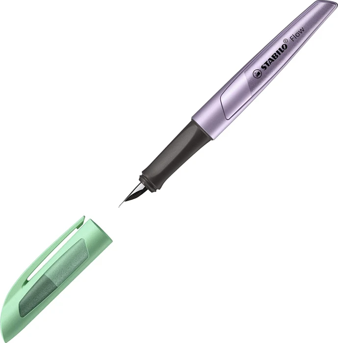 STABILO Flow COSMETIC Metallic lila/grün, rechte Hand, mittel