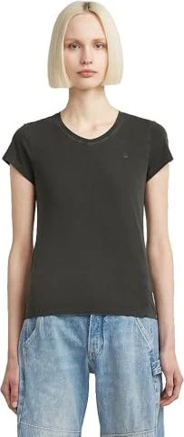 G-Star Eyben Slim V-Neck 2.0 T-Shirt kurzarm asphalt (Damen)