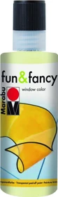 Marabu Window Color fun & fancy Malfarbe Glas/Porzellan, nachleuchtgelb, 80ml