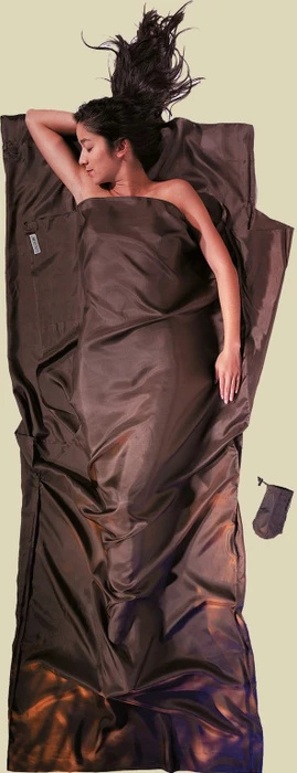 Cocoon TravelSheet Seide Innenschlafsack muddy elephant
