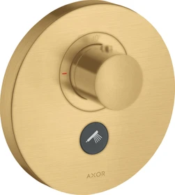 Hansgrohe Axor ShowerSelect rund Thermostat HighFlow mit 2 Ventilen brushed gold optic
