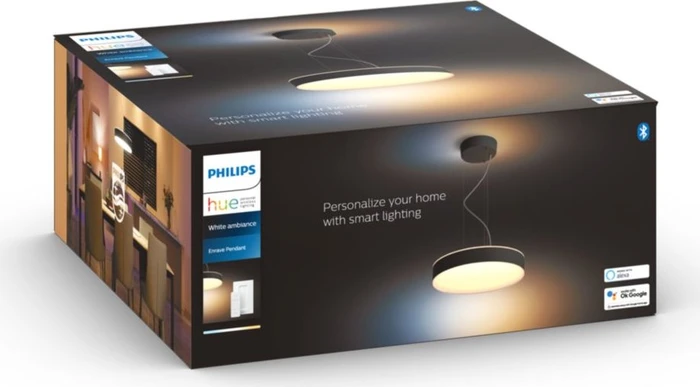Philips Hue White Ambiance Enrave Pendelleuchte schwarz