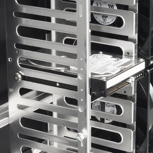 Lian Li PC-B25FB Blue Ring schwarz, schallgedämmt