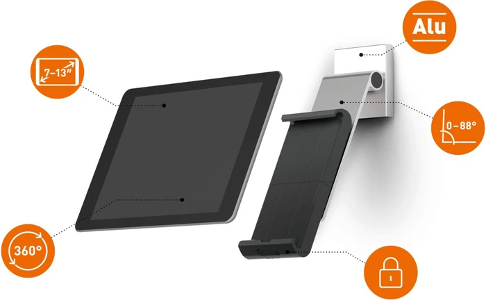 Durable Tablet Holder Wall Pro, Tablet-Halterung 7-13"