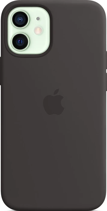 Apple Silikon Case mit MagSafe für iPhone 12 Mini schwarz