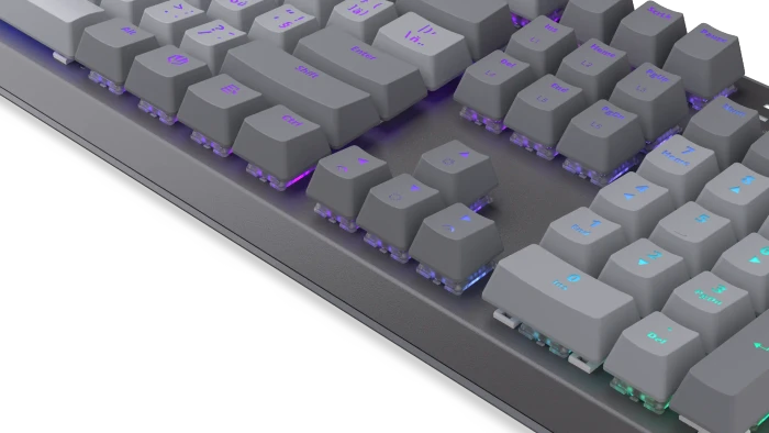Endorfy Thock V2, PBT, grau, LEDs RGB, hot-swap, Endorfy RED, USB, CZ/SK