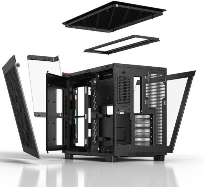 Montech King 95 Pro Gentleman Black, schwarz, Glasfenster