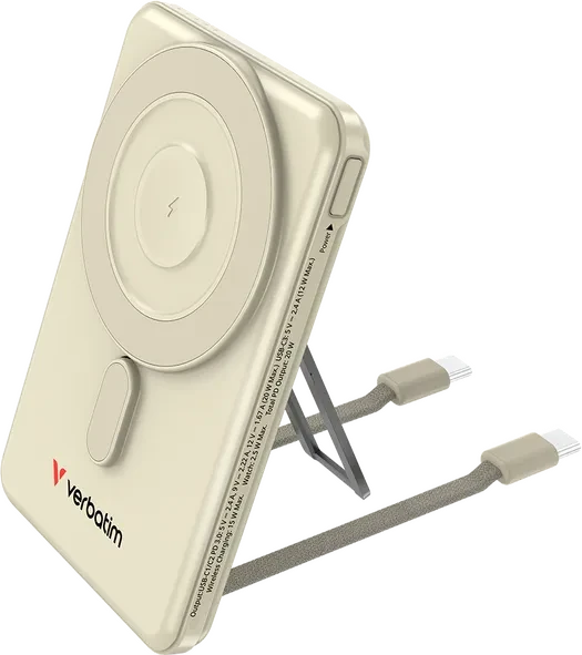 Verbatim Charge 'n' Go Power Bank mit USB-C-Kabel 5000mAh gold