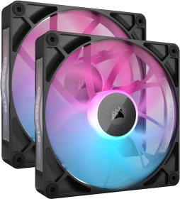 Corsair iCUE LINK RX140 RGB Starter Kit, schwarz, LED-Steuerung, 140mm, 2er-Pack