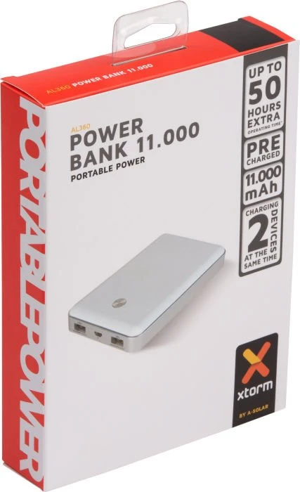 Xtorm Power Bank 11000 weiß/grau