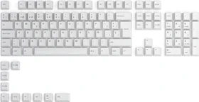 Glorious GPBT Keycaps, Kunststoff (PBT), Arctic White, weiß, 115 Tasten (105+10), ISO-ES