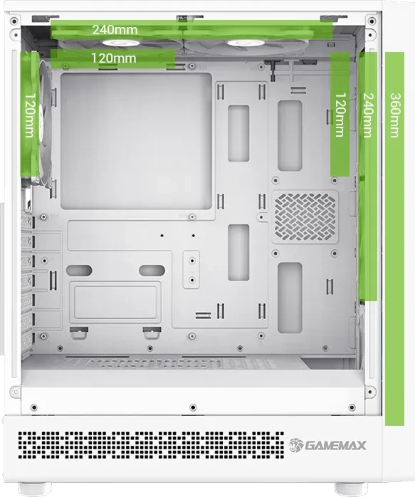 GameMax Storm 2 AW, Glasfenster