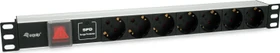 Equip Steckdosenleiste 333309, 7-fach, schwarz, 1.8m