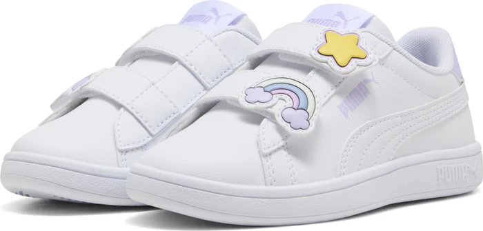 Puma Smash 3.0 Badges puma white/light lavender (Junior)