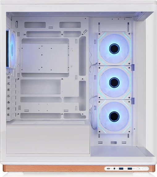 Thermaltake Stage 500 TG ARGB Snow, Glasfenster