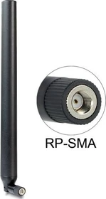 DeLOCK WLAN ac/a/h/b/g/n Antenne, 5GHz/2.4GHz, 5.50-9dBi, RP-SMA, omnidirektional, schwarz