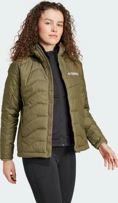 adidas Terrex Multi Synthetic Hooded Isolation Jacke olive strata (Damen)